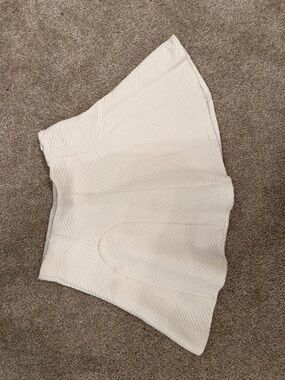 Mustard Seed Ivory Chevron Quilted Skirt